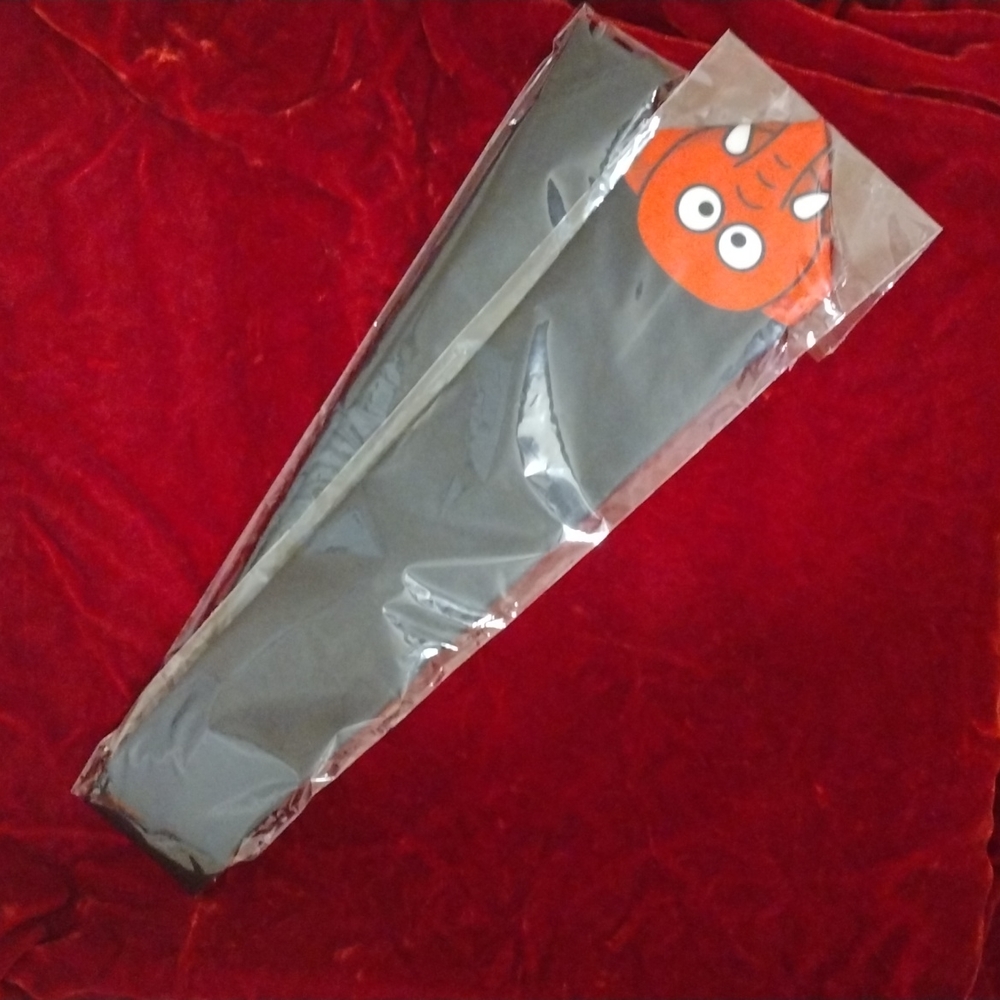 Necktie: Black with Red Peek-a-boo Elephant